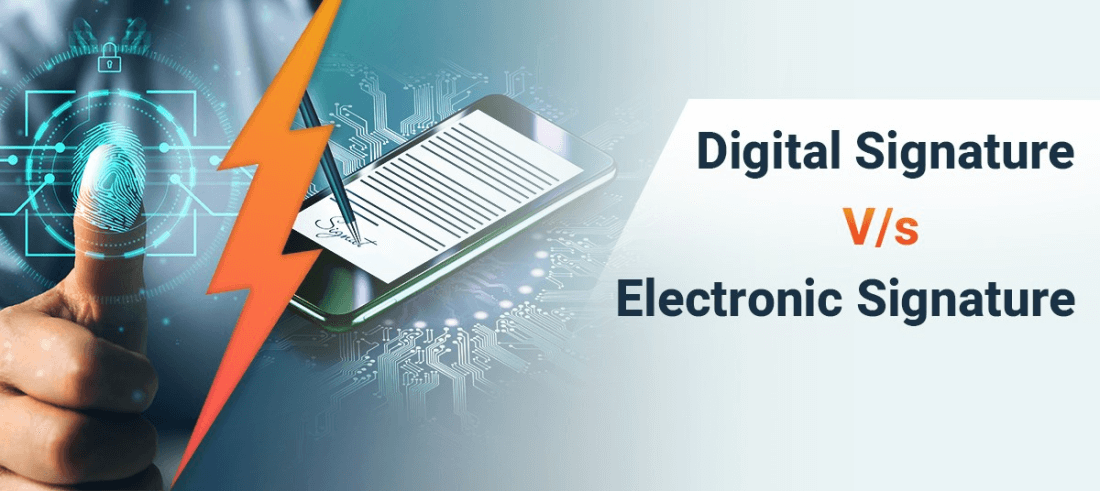 digital signature vs electronic signature