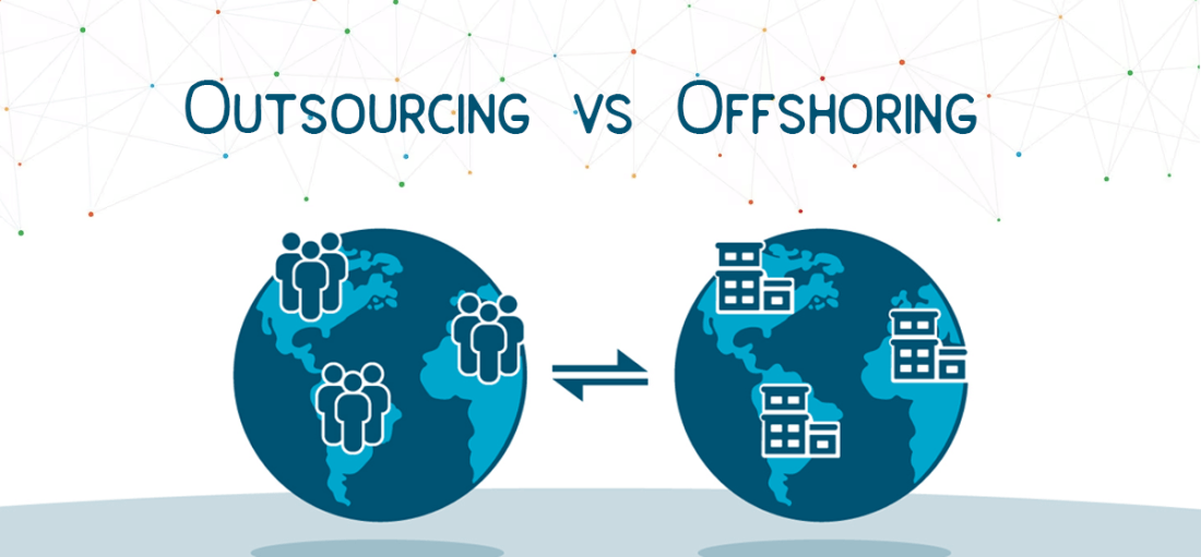 outsourcing vs offshoring main differences